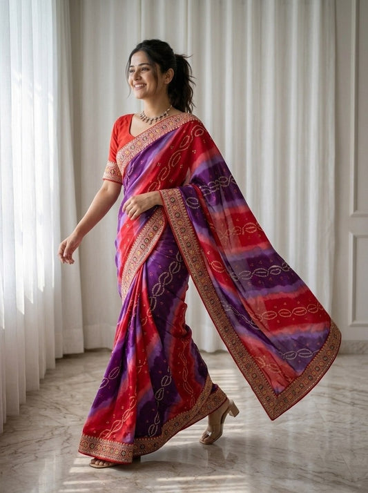 Catalogue Designer Georgette Silk Saree