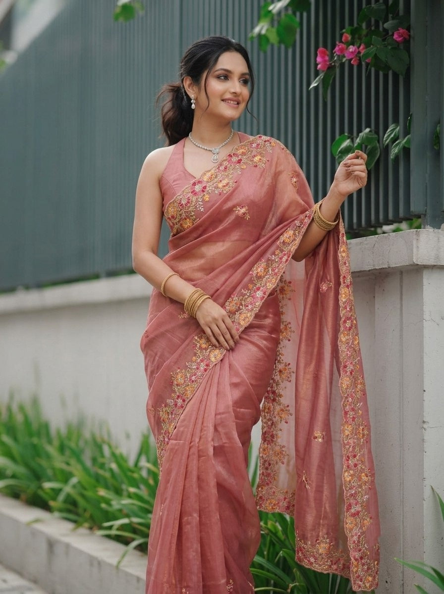 Catalogue Designer Georgette Silk Saree