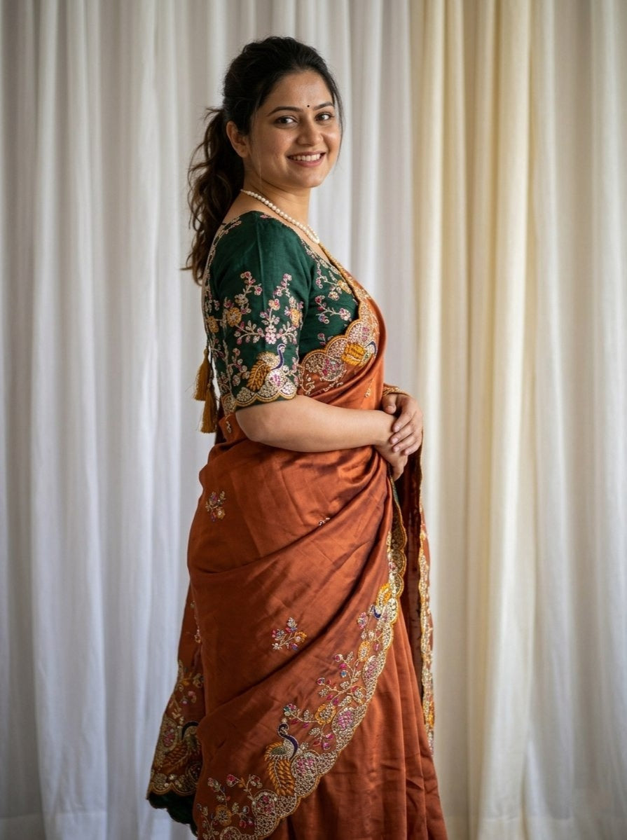 Catalogue Designer Georgette Silk Saree
