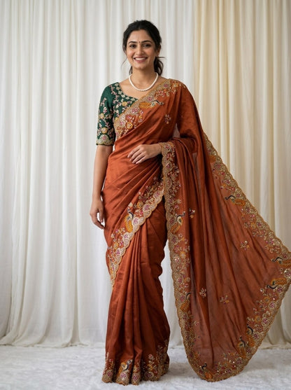 Catalogue Designer Georgette Silk Saree