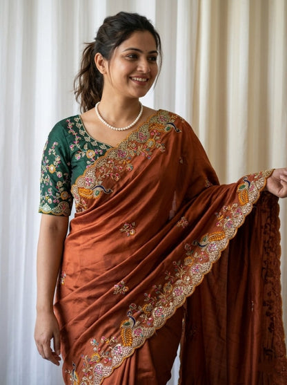 Catalogue Designer Georgette Silk Saree