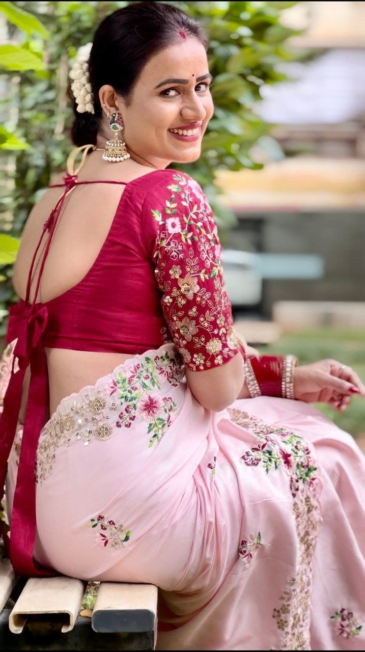 Catalogue Designer Georgette Silk Saree