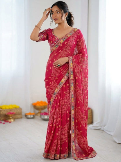 Catalogue Designer Georgette Silk Saree