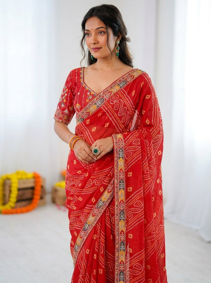 Catalogue Designer Georgette Silk Saree