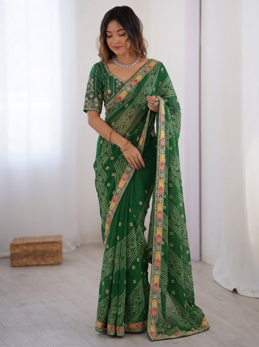 Catalogue Designer Georgette Silk Saree