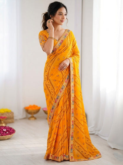 Catalogue Designer Georgette Silk Saree
