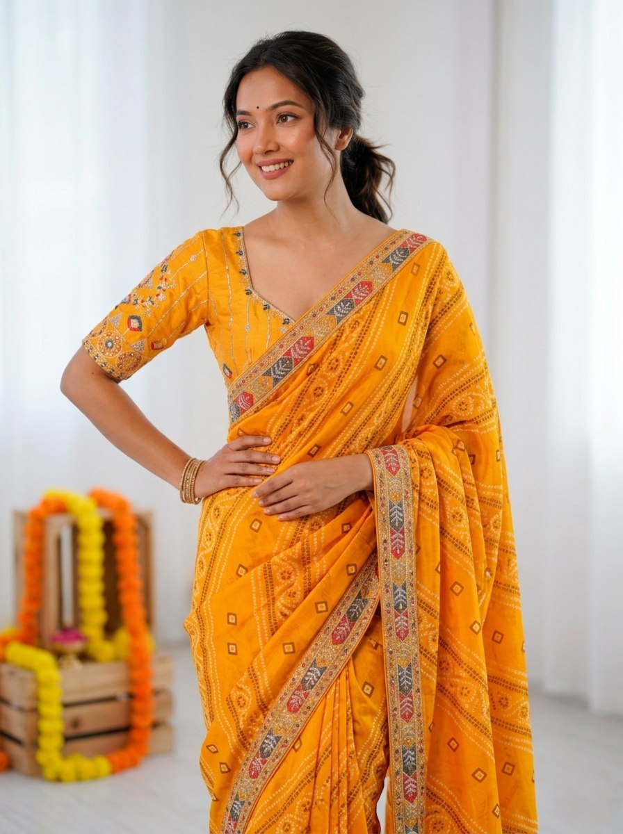 Catalogue Designer Georgette Silk Saree