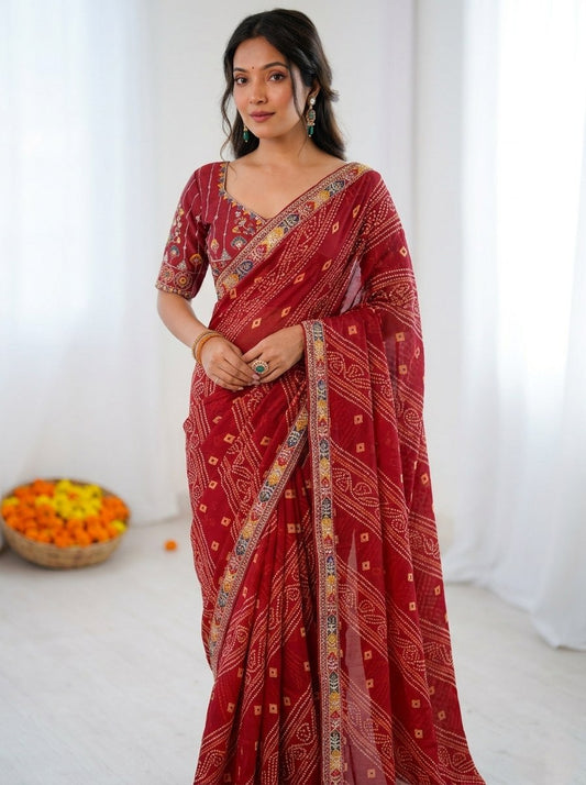 Catalogue Designer Georgette Silk Saree