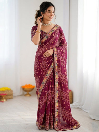 Catalogue Designer Georgette Silk Saree