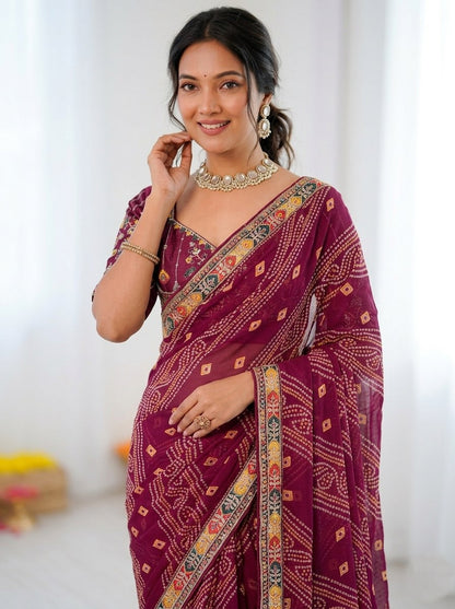 Catalogue Designer Georgette Silk Saree
