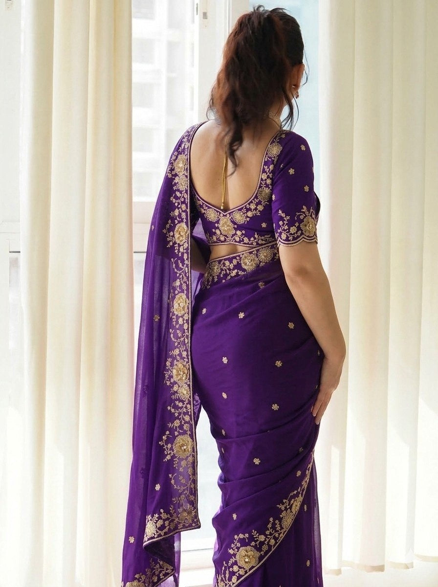 Catalogue Designer Georgette Silk Saree