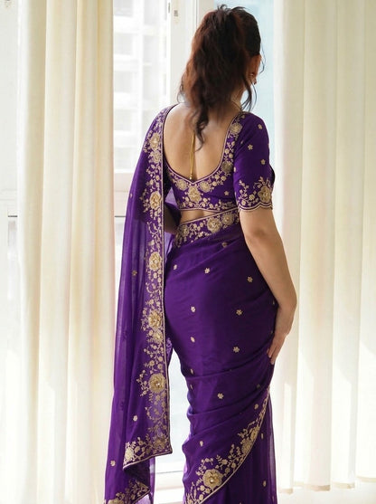 Catalogue Designer Georgette Silk Saree
