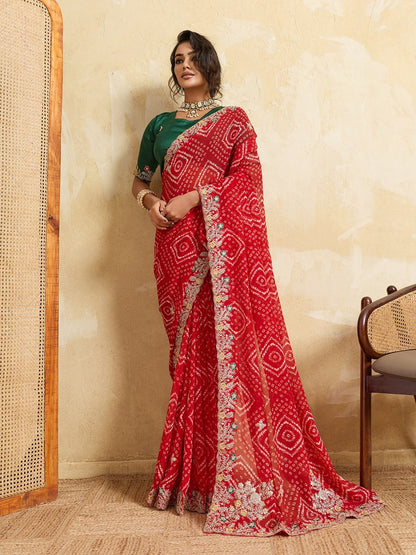 Catalogue Designer Georgette Silk Saree