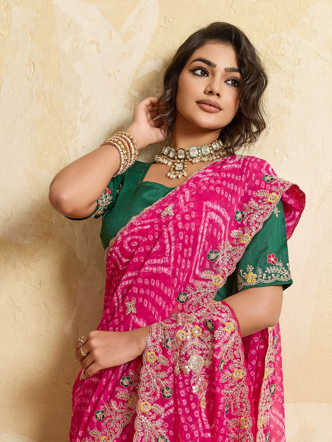 Catalogue Designer Georgette Silk Saree