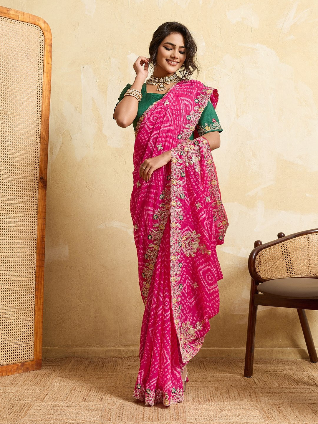 Catalogue Designer Georgette Silk Saree