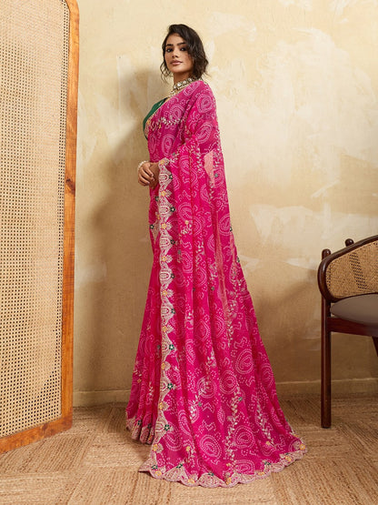 Catalogue Designer Georgette Silk Saree