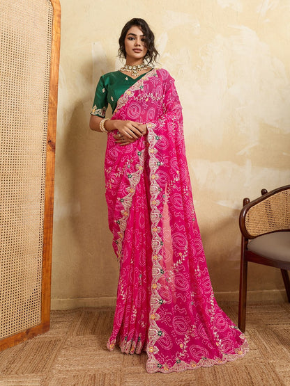 Catalogue Designer Georgette Silk Saree
