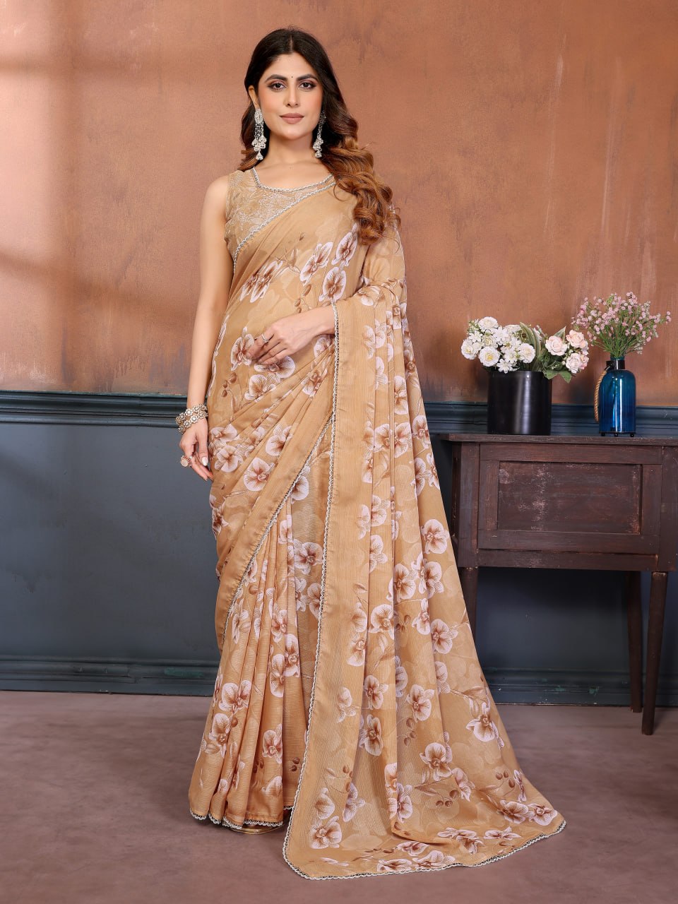 Catalogue Designer Georgette Silk Saree