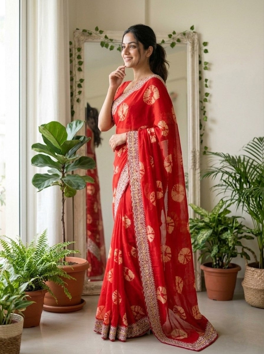 Catalogue Designer Georgette Silk Saree