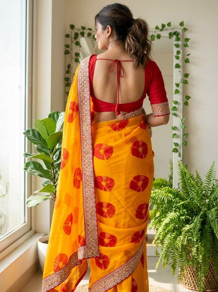 Catalogue Designer Georgette Silk Saree