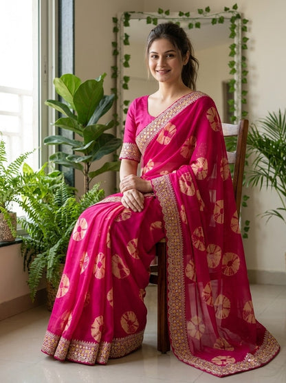 Catalogue Designer Georgette Silk Saree