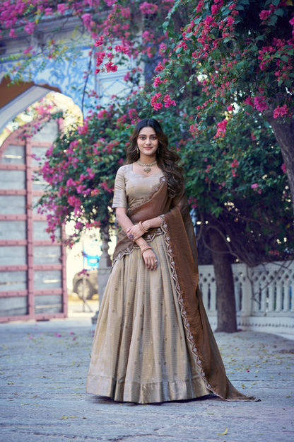 Latest Semi Stitched Lehenga Choli With Dupatta.