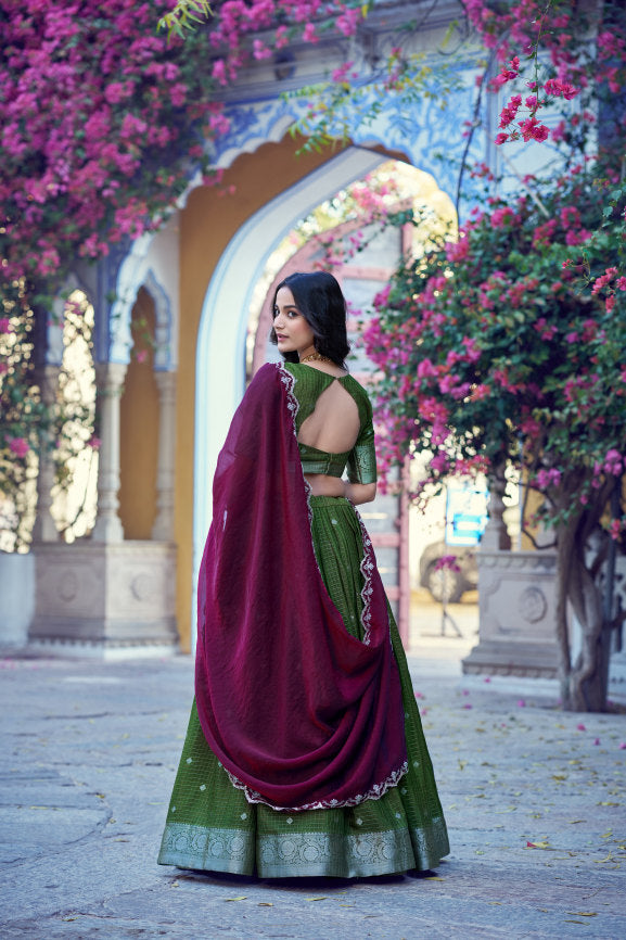 Latest Semi Stitched Lehenga Choli With Dupatta.
