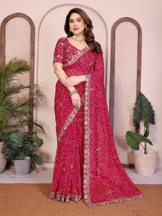 Catalogue Designer Georgette Silk Saree