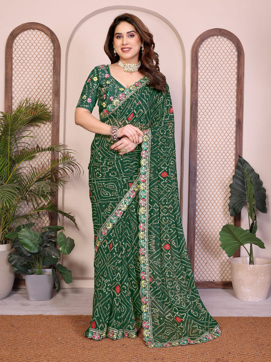 Catalogue Designer Georgette Silk Saree