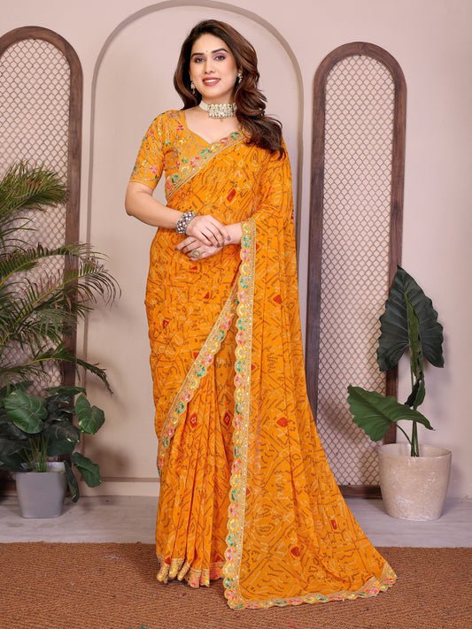 Catalogue Designer Georgette Silk Saree