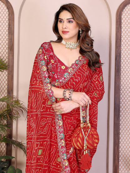 Catalogue Designer Georgette Silk Saree