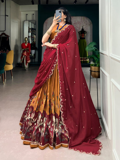 Latest Semi Stitched Lehenga Choli With Dupatta
