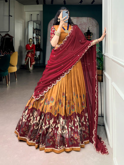 Latest Semi Stitched Lehenga Choli With Dupatta