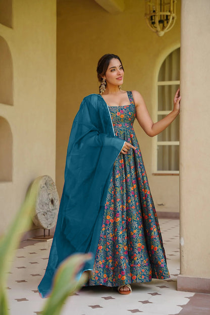 ReadyMade Gown With Duppatta.