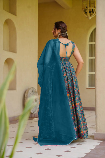 ReadyMade Gown With Duppatta.