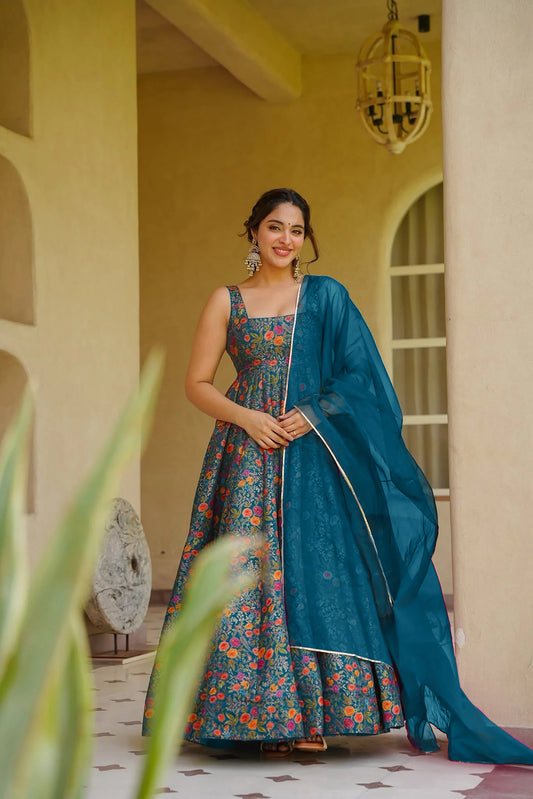 ReadyMade Gown With Duppatta.