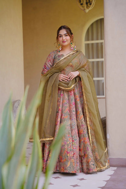 ReadyMade Gown With Duppatta.