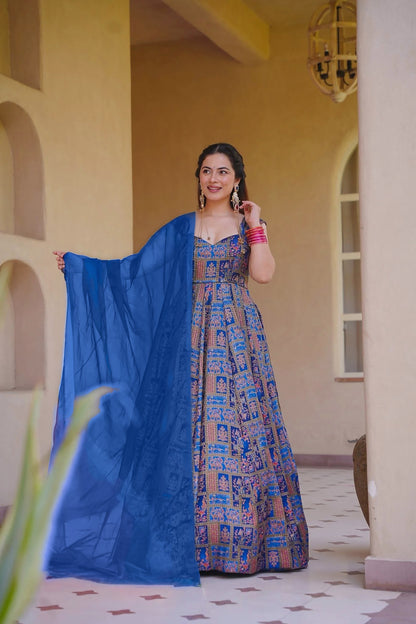 ReadyMade Gown With Duppatta.
