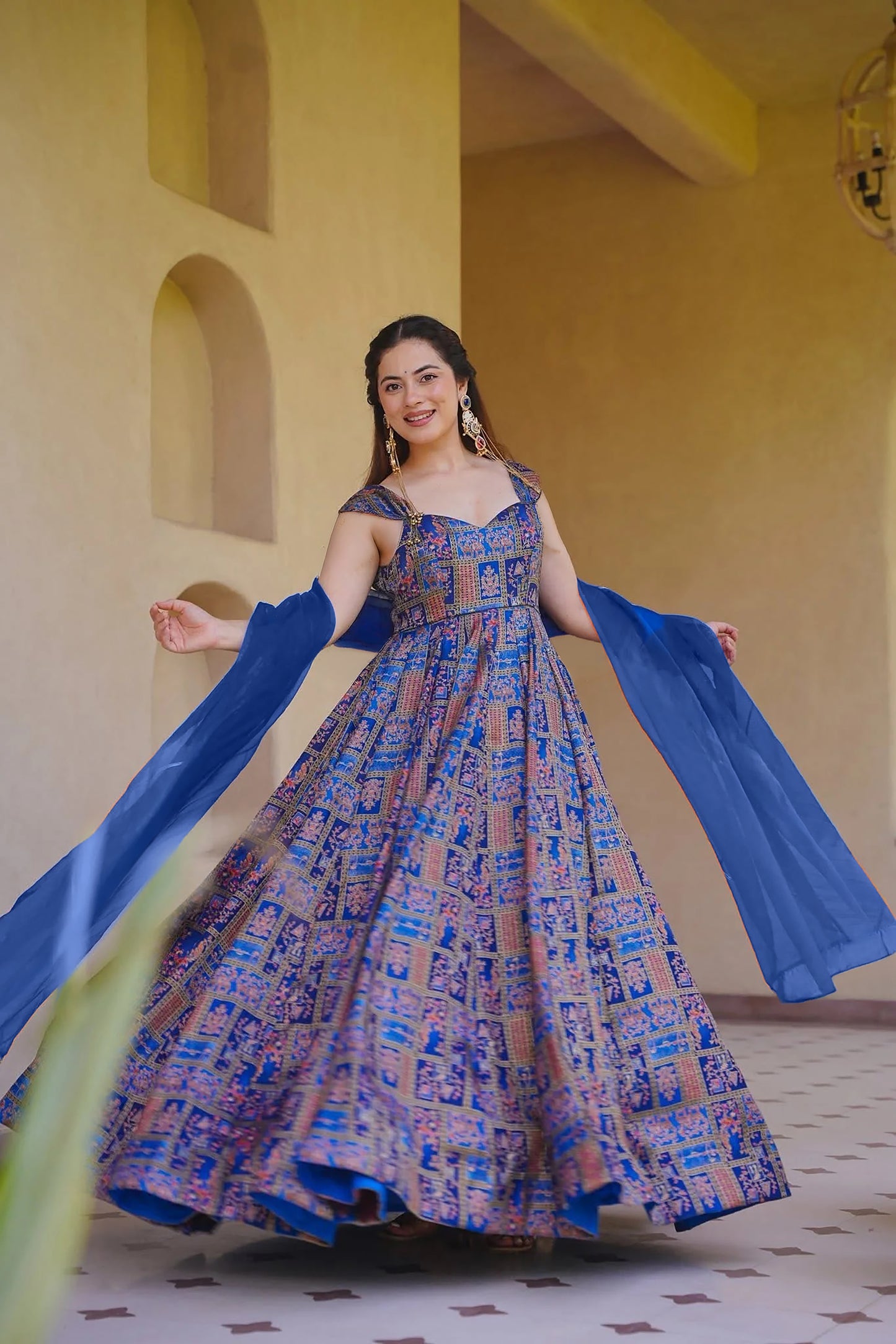ReadyMade Gown With Duppatta.