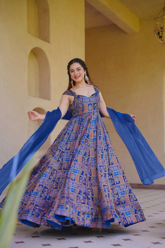 ReadyMade Gown With Duppatta.