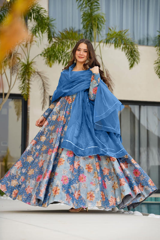 ReadyMade Gown With Duppatta.