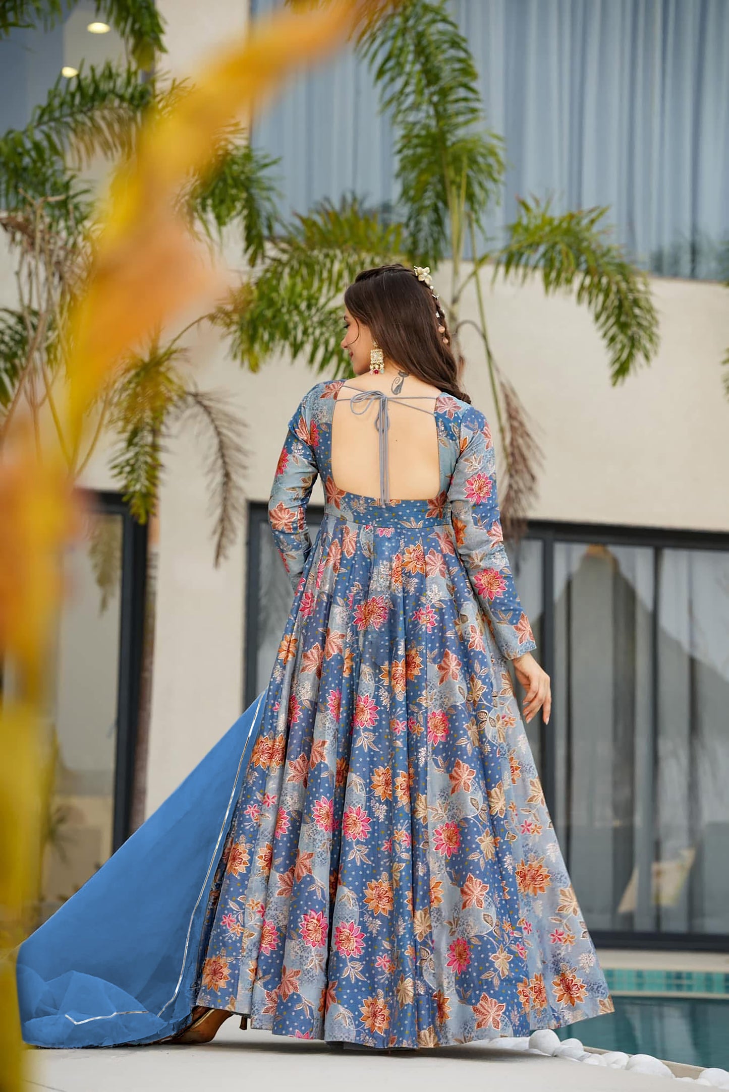 ReadyMade Gown With Duppatta.