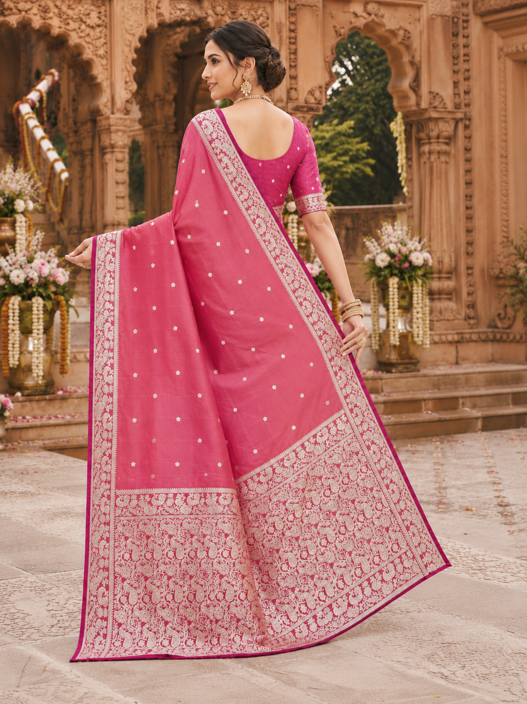 catalogue Designer Pure Banarasi Silk Saree