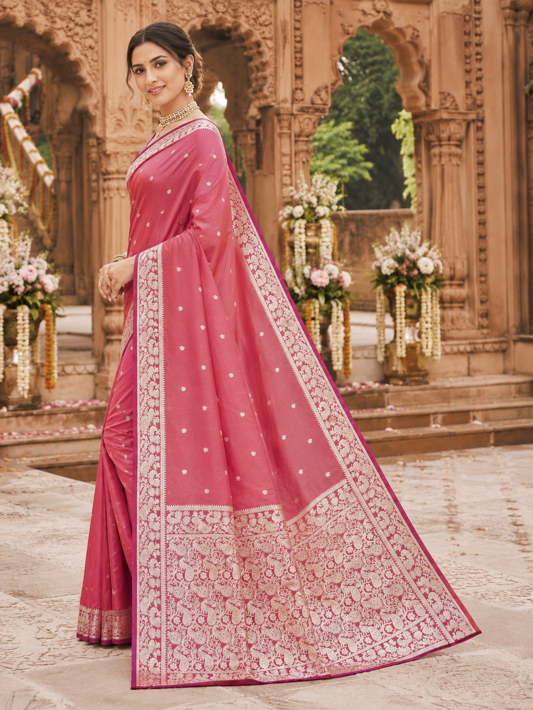 catalogue Designer Pure Banarasi Silk Saree