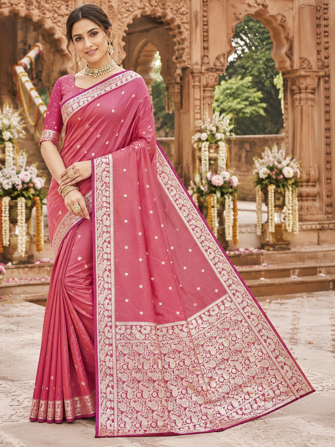 catalogue Designer Pure Banarasi Silk Saree