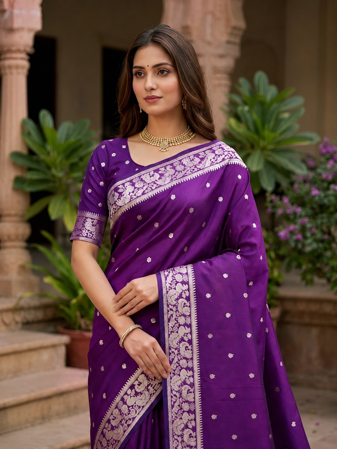 catalogue Designer Pure Banarasi Silk Saree