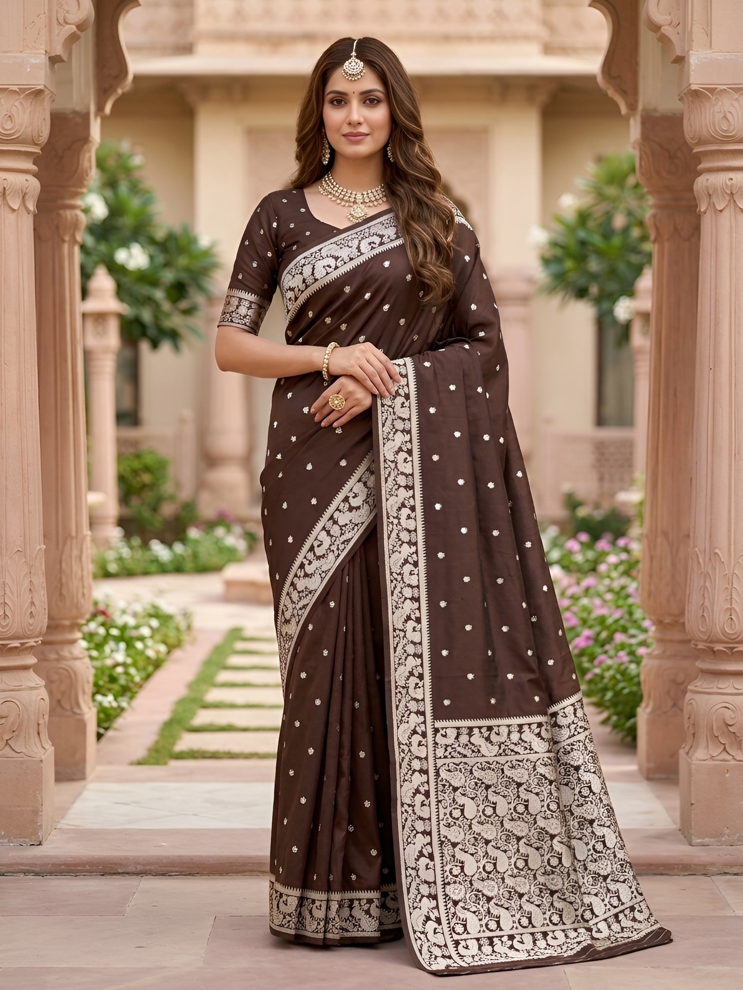 catalogue Designer Pure Banarasi Silk Saree