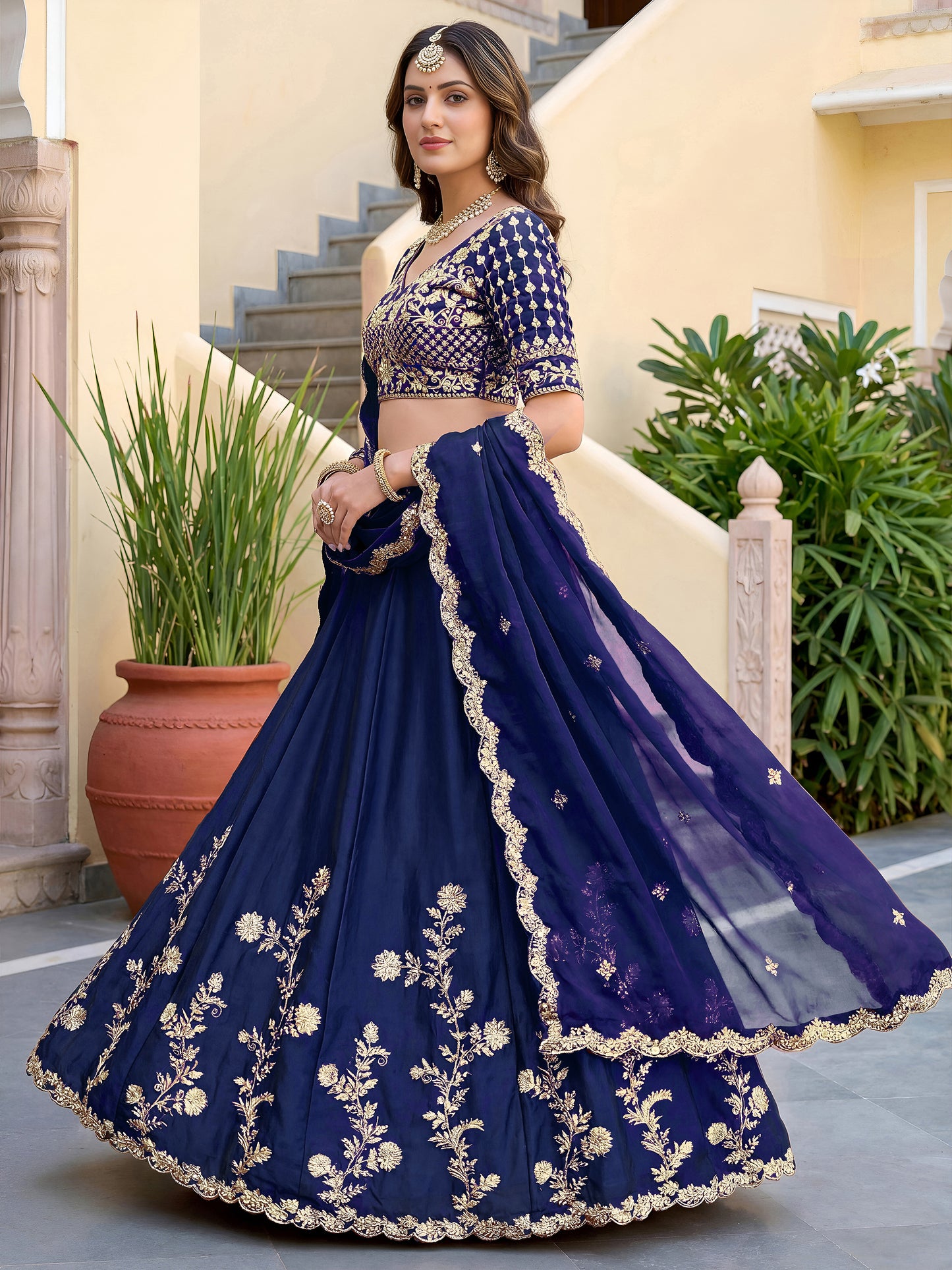 Latest Semi Stitched Lehenga Choli With Dupatta
