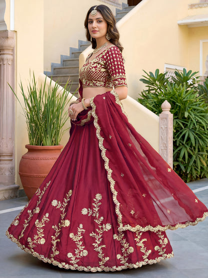 Latest Semi Stitched Lehenga Choli With Dupatta