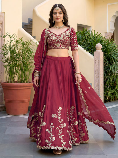 Latest Semi Stitched Lehenga Choli With Dupatta